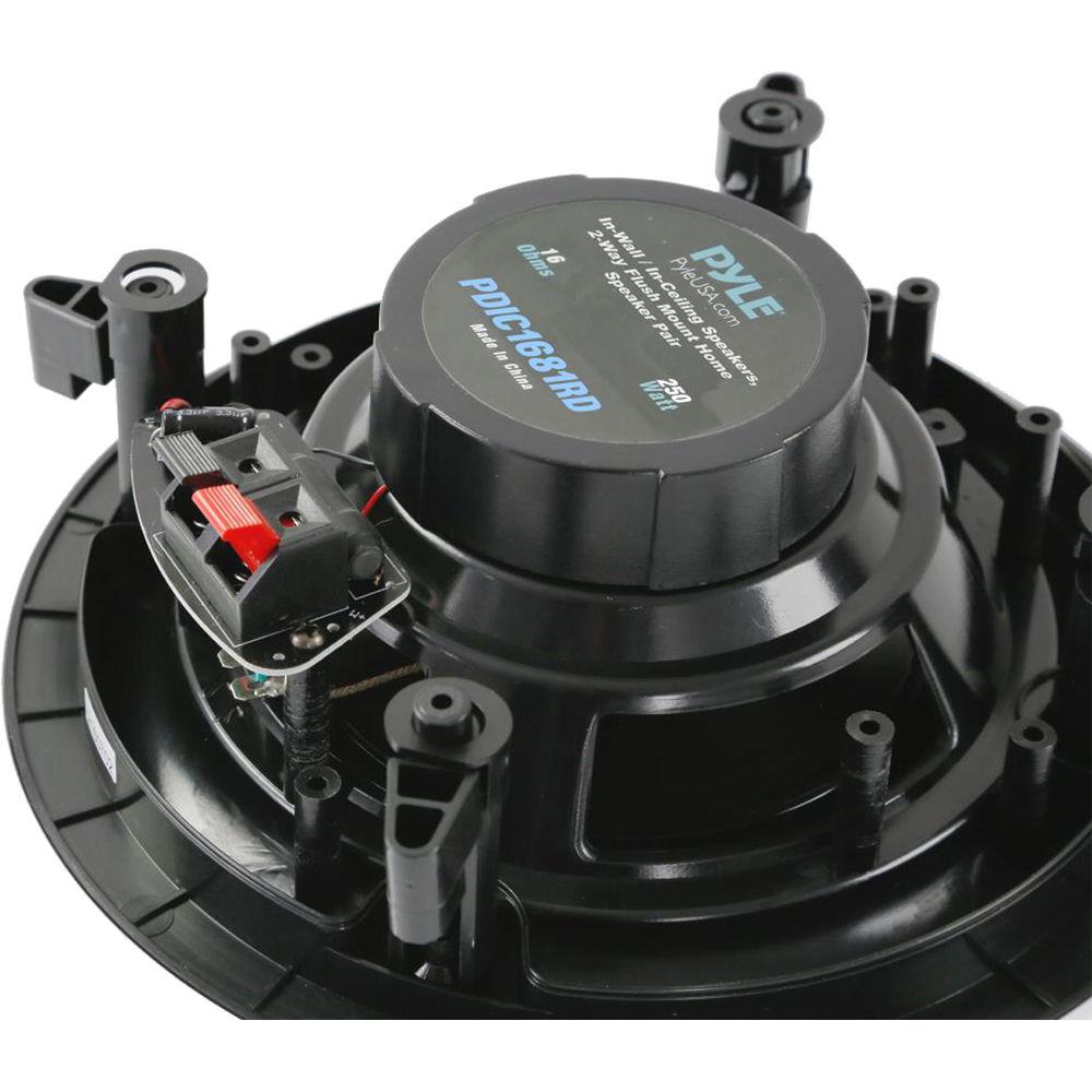 Pyle Pro PDIC1681RD 8" In-Wall In-Ceiling 250W 2-Way Stereo Speakers