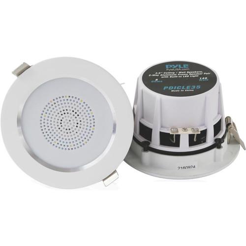 Pyle Pro PDIC35 3.5" Ceiling Wall 140W 2-Way Aluminum Frame Speakers