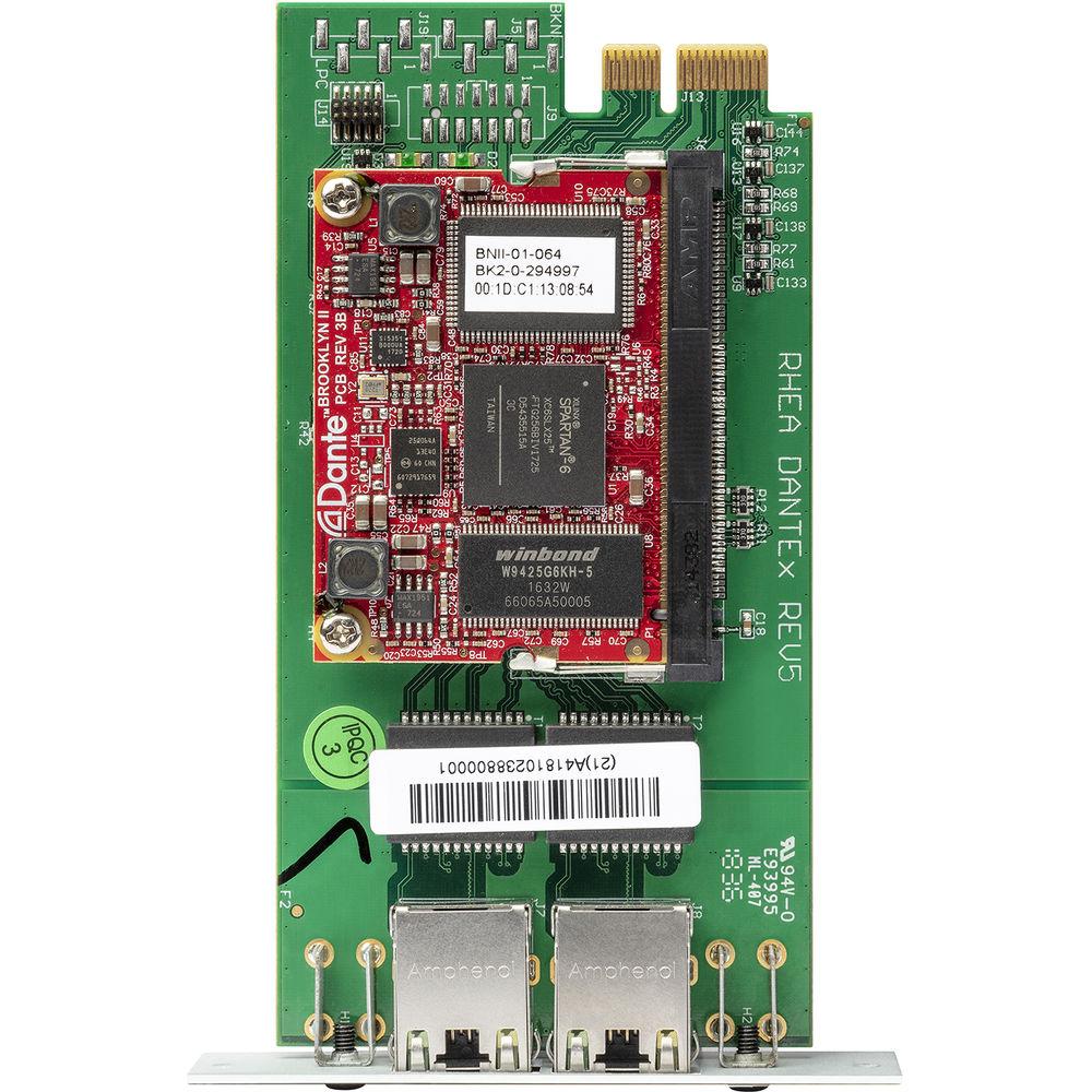 Rane Commercial Dante Interface Card for Terminal 1010X Processor