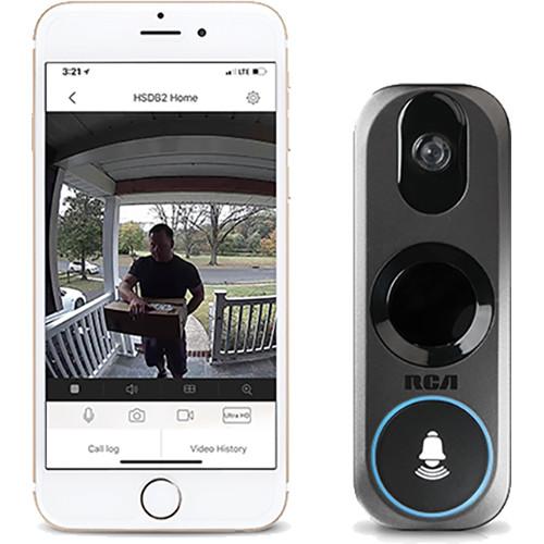 RCA HSDB2A 3MP Wi-Fi Video Doorbell Camera