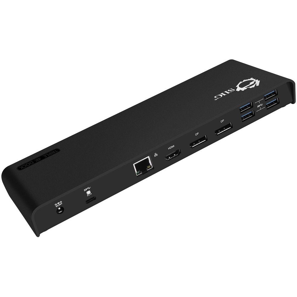 SIIG USB Type-C Triple 4K Display Docking Station with PD Charging