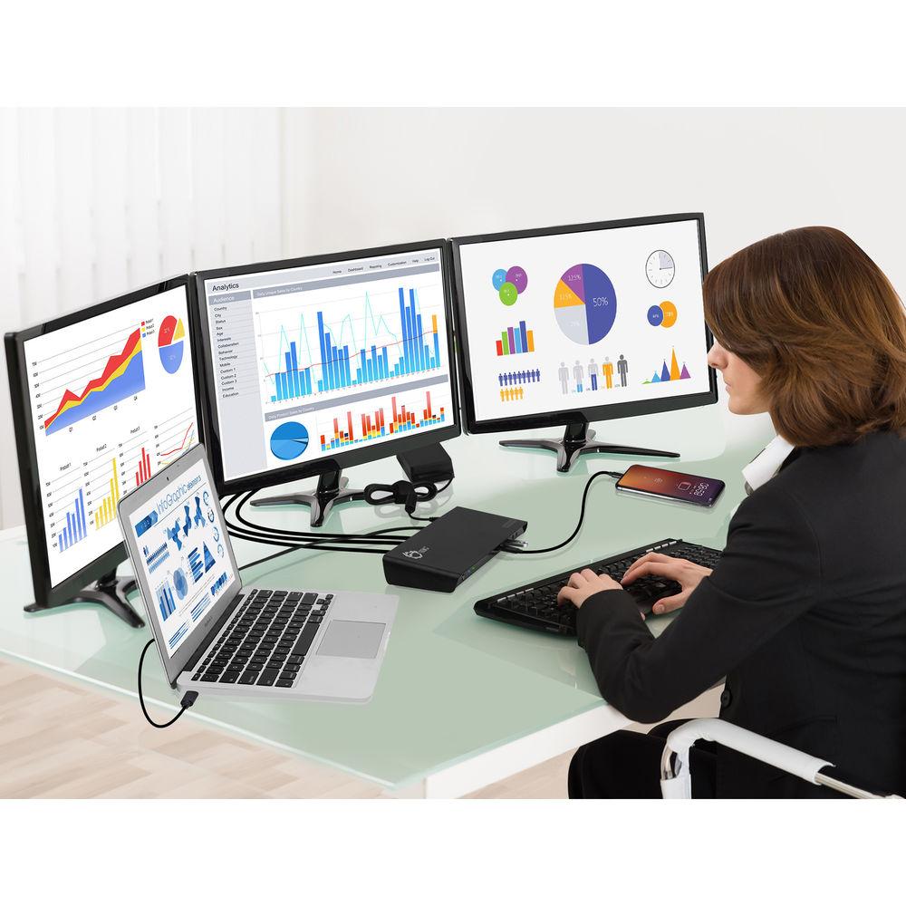SIIG USB Type-C Triple 4K Display Docking Station with PD Charging