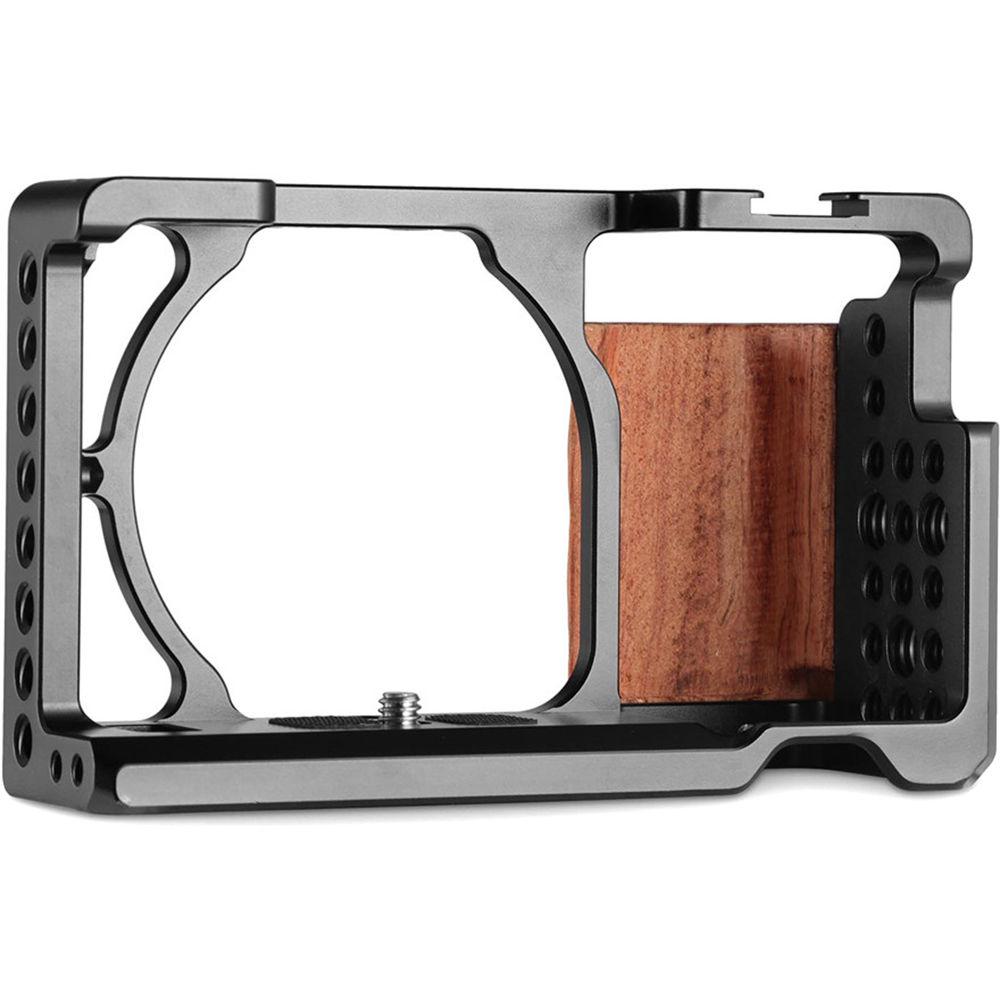 SmallRig 2082 Cage with Wooden Handgrip for Sony a6000 a6300
