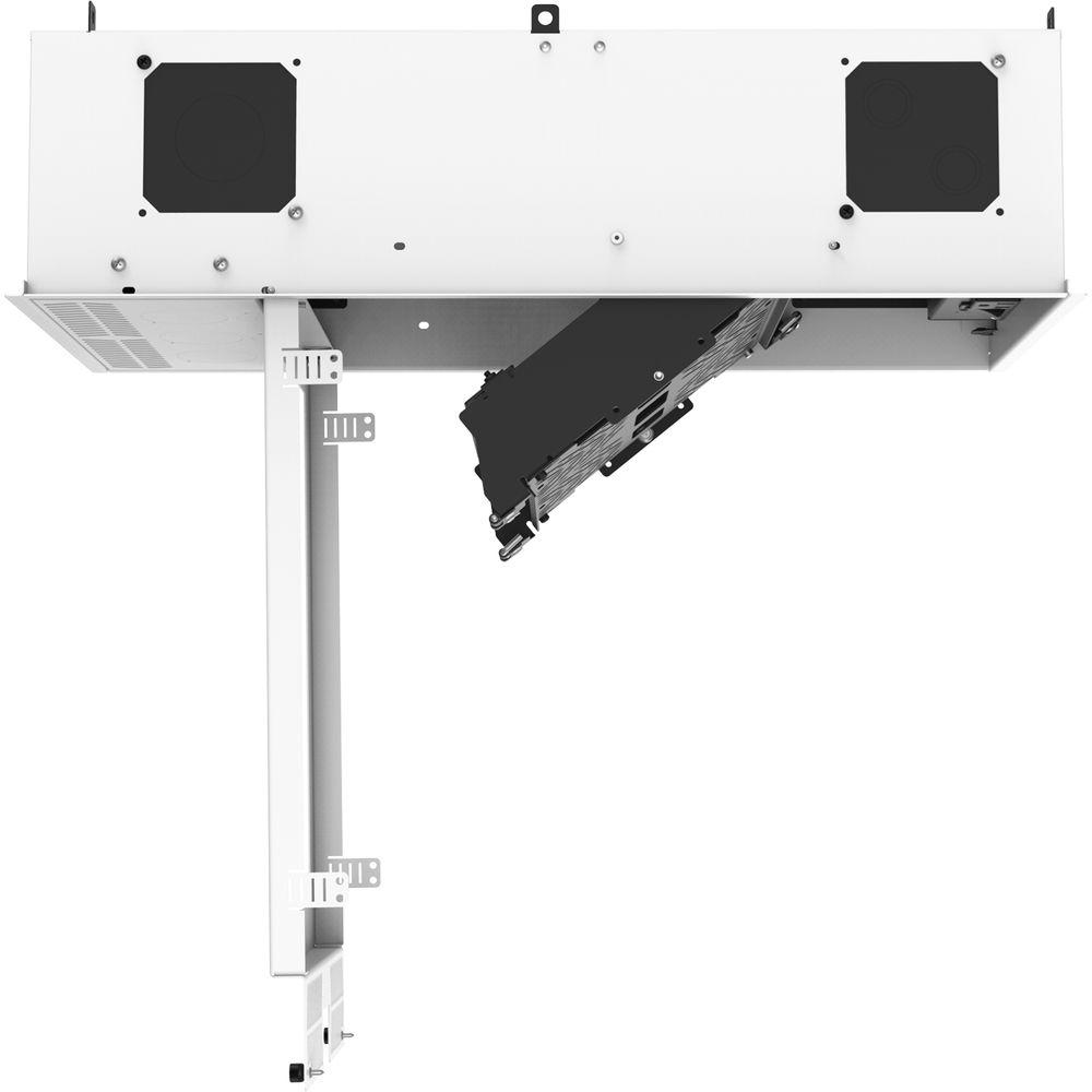 Atlas Sound 1x2 CeilingMount Rack 2RU,1 2 Wide Ambitilt Shelf Integrated Current Sensing PWRPK Projector PoleMnt