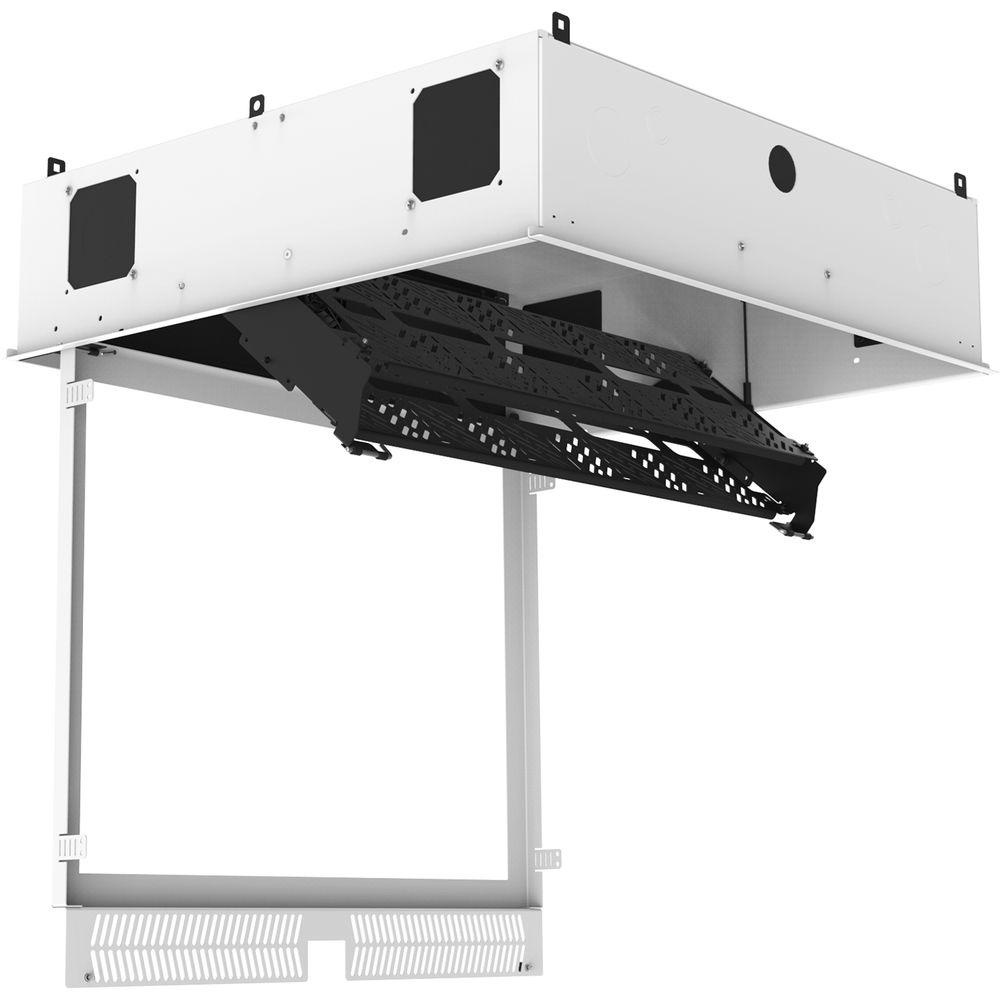 Atlas Sound 2x2 Ceil-Mount 2RU,STD-Width, Ambitilt Shelf Integrated Current Sensing PWR Pack NO PRJCTR PoleMount