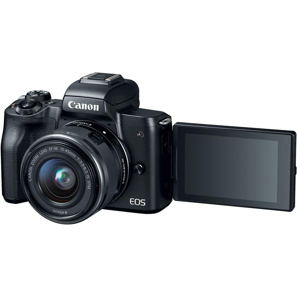Canon EOS M50 Mirrorless Digital Camera with 15-45mm and 55-200mm Lenses