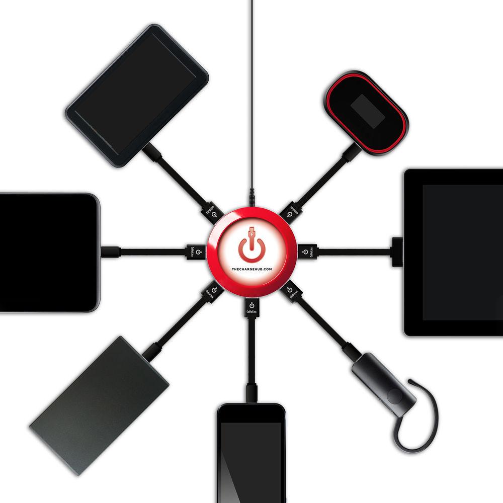 ChargeHub X7 7-Port Round USB Charging Station, ChargeHub, X7, 7-Port, Round, USB, Charging, Station