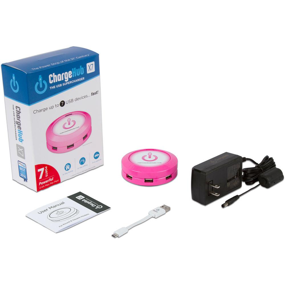 ChargeHub X7 7-Port Round USB Charging Station