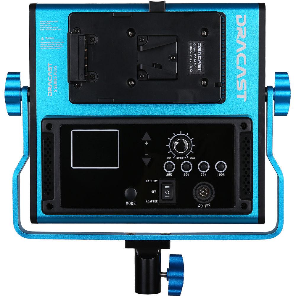 Dracast S-Series Plus Daylight LED500 Panel with V-Mount Battery Plate