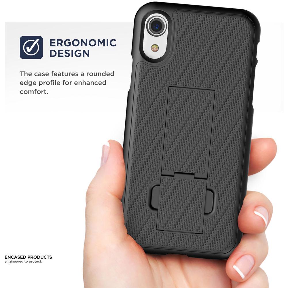 Encased DuraClip Series Slim Fit Case with Belt Clip Holster for iPhone XR