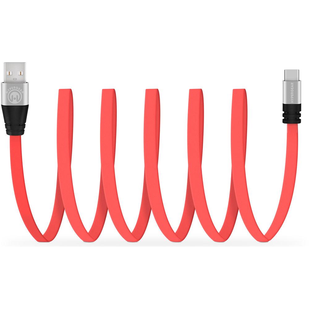 HyperGear Flexi USB 2.0 Type-A to USB Type-C Charge & Sync Flat USB Cable