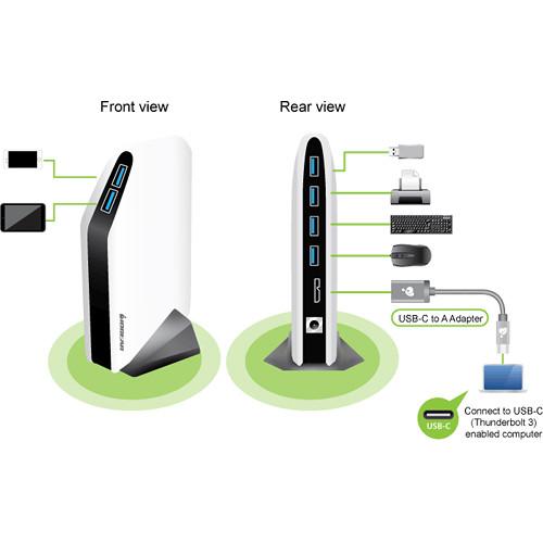 IOGEAR 6-Port SuperSpeed USB 3.1 Gen 1 Hub Kit