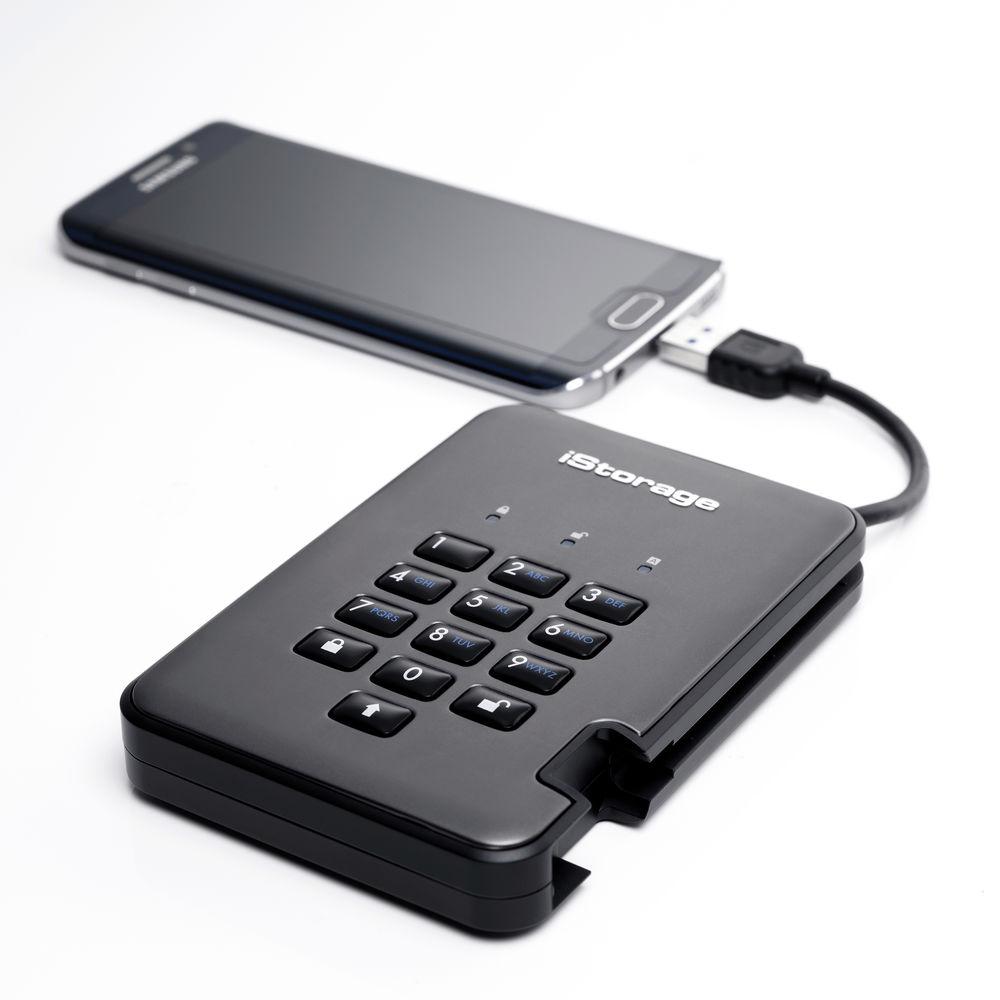 Istorage 5TB diskAshur PRO2 USB 3.1 Encrypted Portable HDD