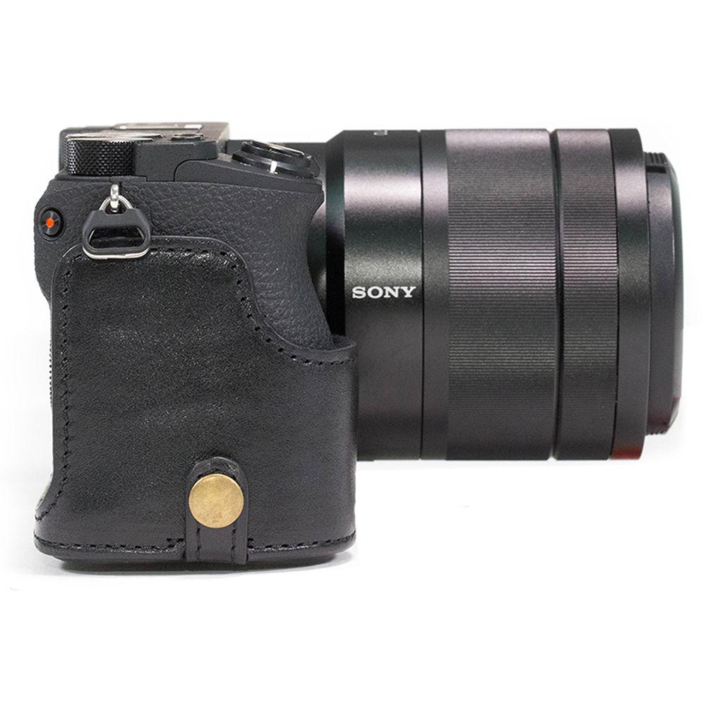 MegaGear Ever Ready Genuine Leather Case & Strap for Sony a6500 with 16-70mm Lens