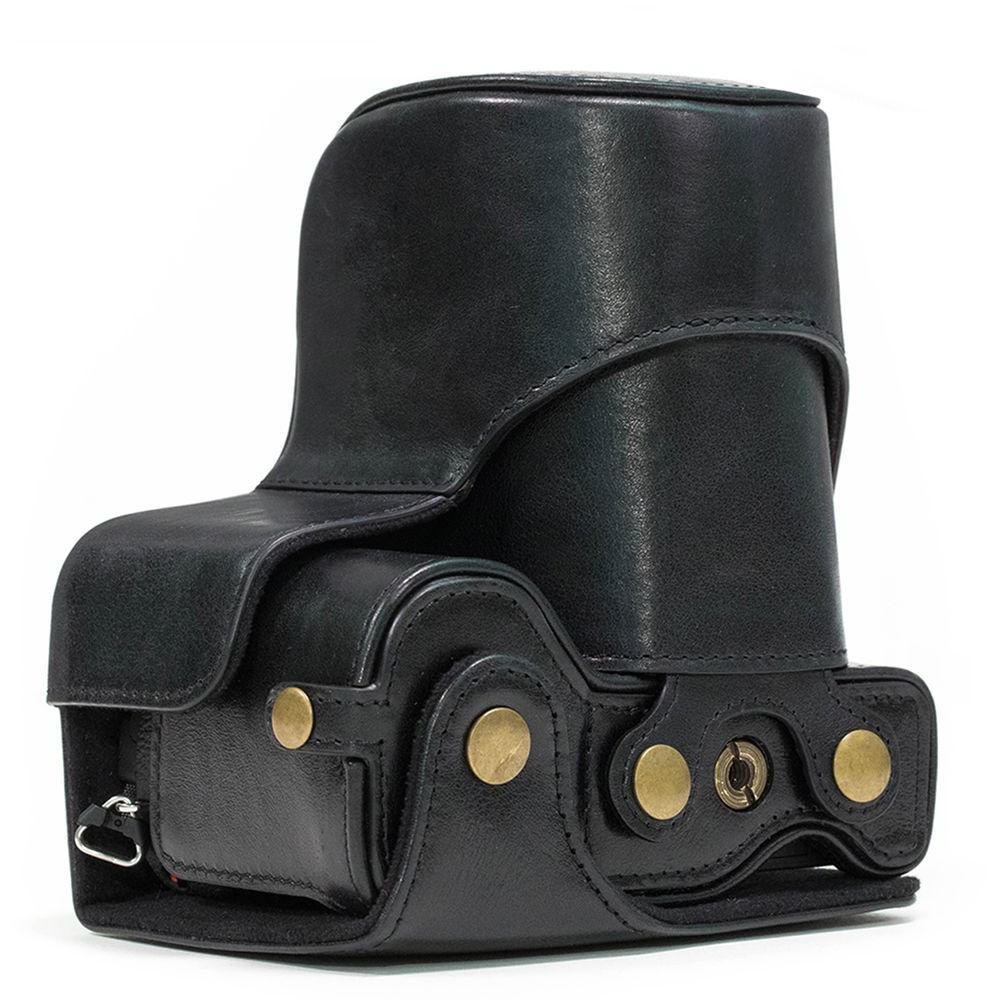 MegaGear Ever Ready Genuine Leather Case & Strap for Sony a6500 with 16-70mm Lens