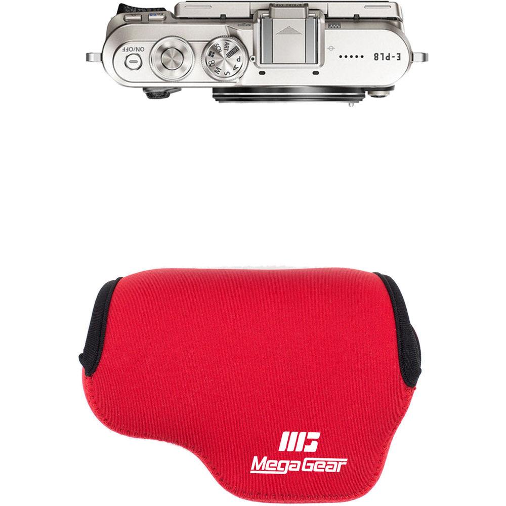 MegaGear MG1021 Ultra Light Neoprene Case with Carabiner for Olympus PEN E-PL8