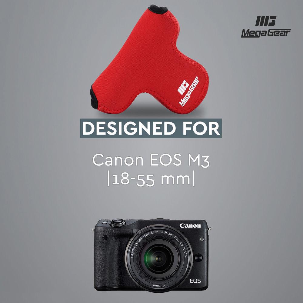 MegaGear Ultra-Light Neoprene Case for Canon EOS M3 with 18-55mm