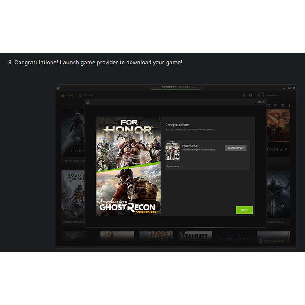 NVIDIA For Honor OR Ghost Recon: Wildlands Promotional Bundle, NVIDIA, Honor, OR, Ghost, Recon:, Wildlands, Promotional, Bundle