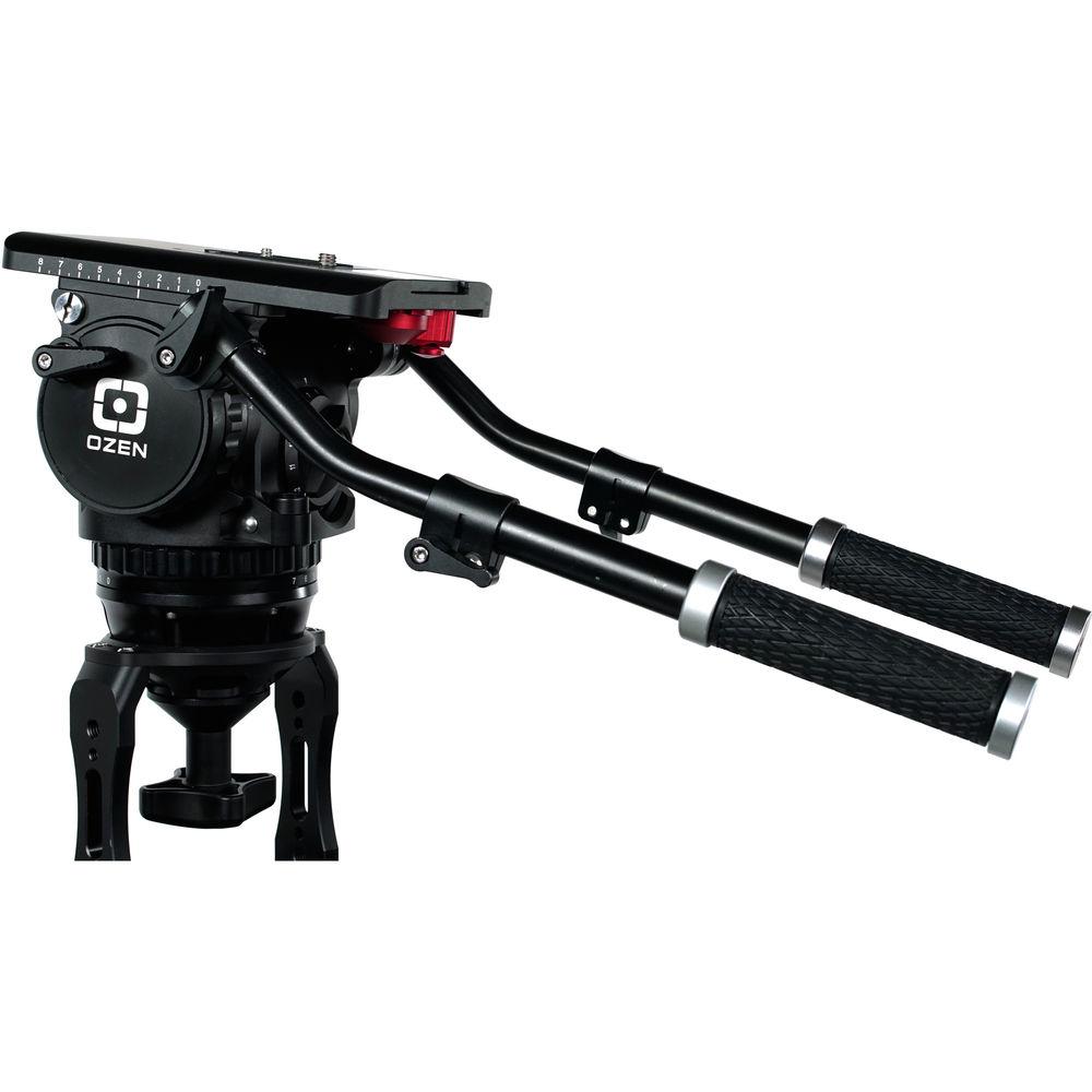 OZEN 100AL2HD 100mm Aluminum Tripod & Agile 20 Fluid Head System