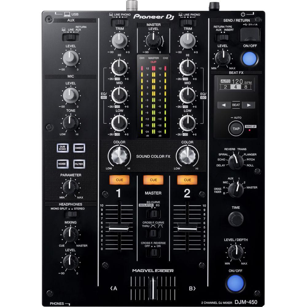 Pioneer DJ DJM-450 - 2-Channel DJ Mixer with FX