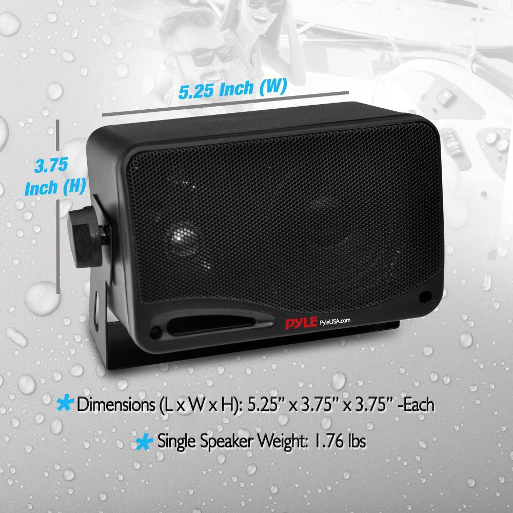 Pyle Pro 3.5 Bluetooth Home Speakers,3-Way Indoor Outdoor Waterproof Speaker System, 200 Watt