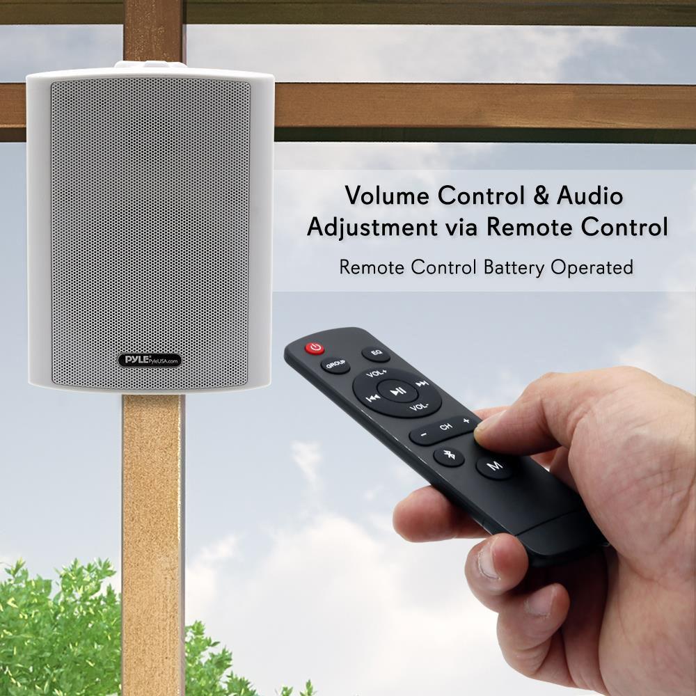 Pyle Pro 6.5Wall-Mount Waterproof Speaker System with BT Audio RF Streaming