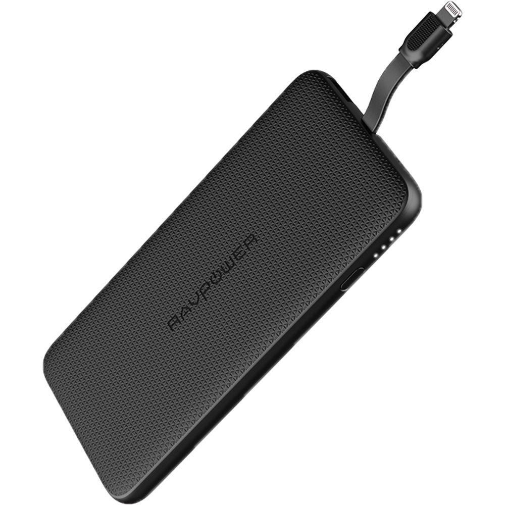 RAVPower 5000mAh Power Bank with Built-In Lightning Cable Offline