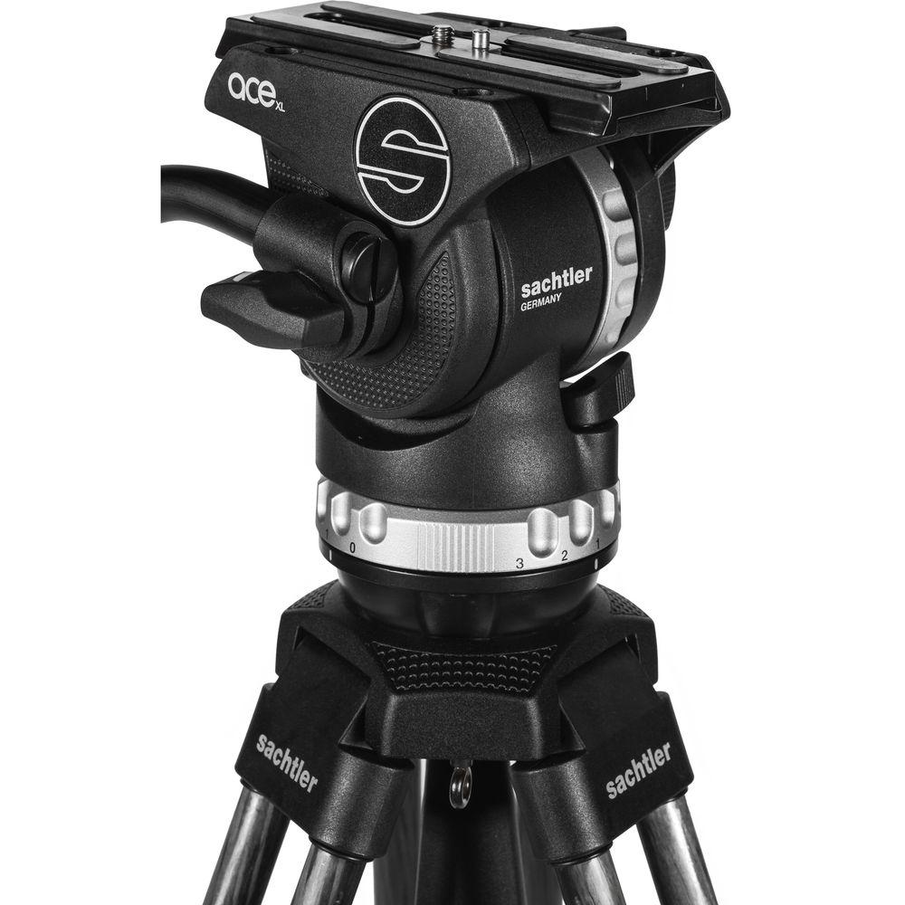 Sachtler Ace XL Tripod System with CF Legs & Ground Spreader