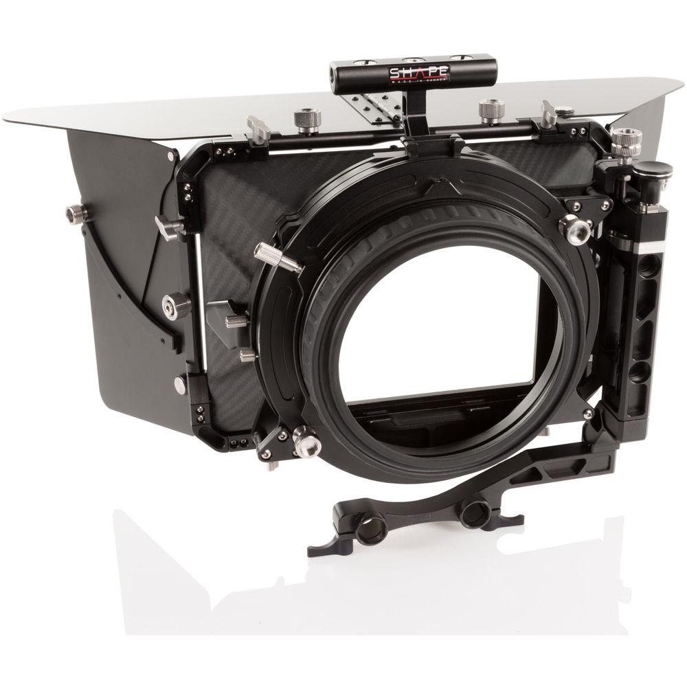 SHAPE 4 x 5.6 Carbon Fiber Swing-Away Matte Box Set with 15 19mm Rod Adapters