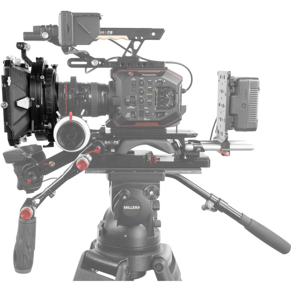 SHAPE 4 x 5.6 Carbon Fiber Swing-Away Matte Box Set with 15 19mm Rod Adapters