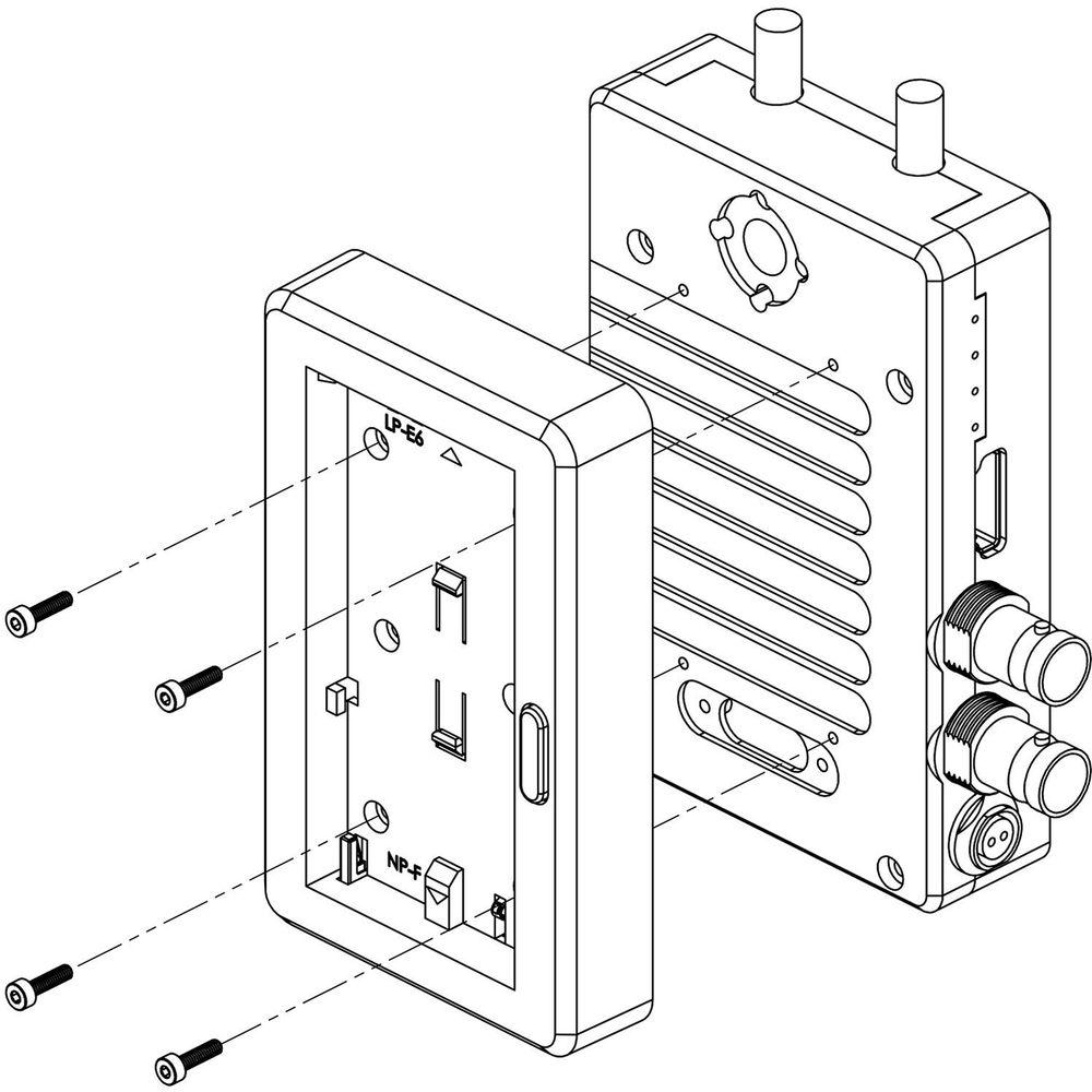 Teradek Bolt Lt Xt Batt Plate For Sony L Series And Canon Lp-E6