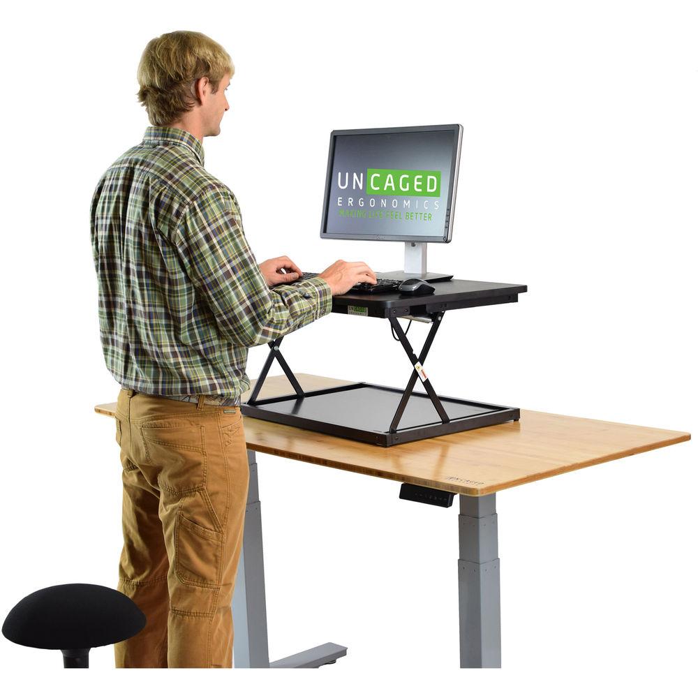 Uncaged Ergonomics Changedesk Mini Black Standing Desk