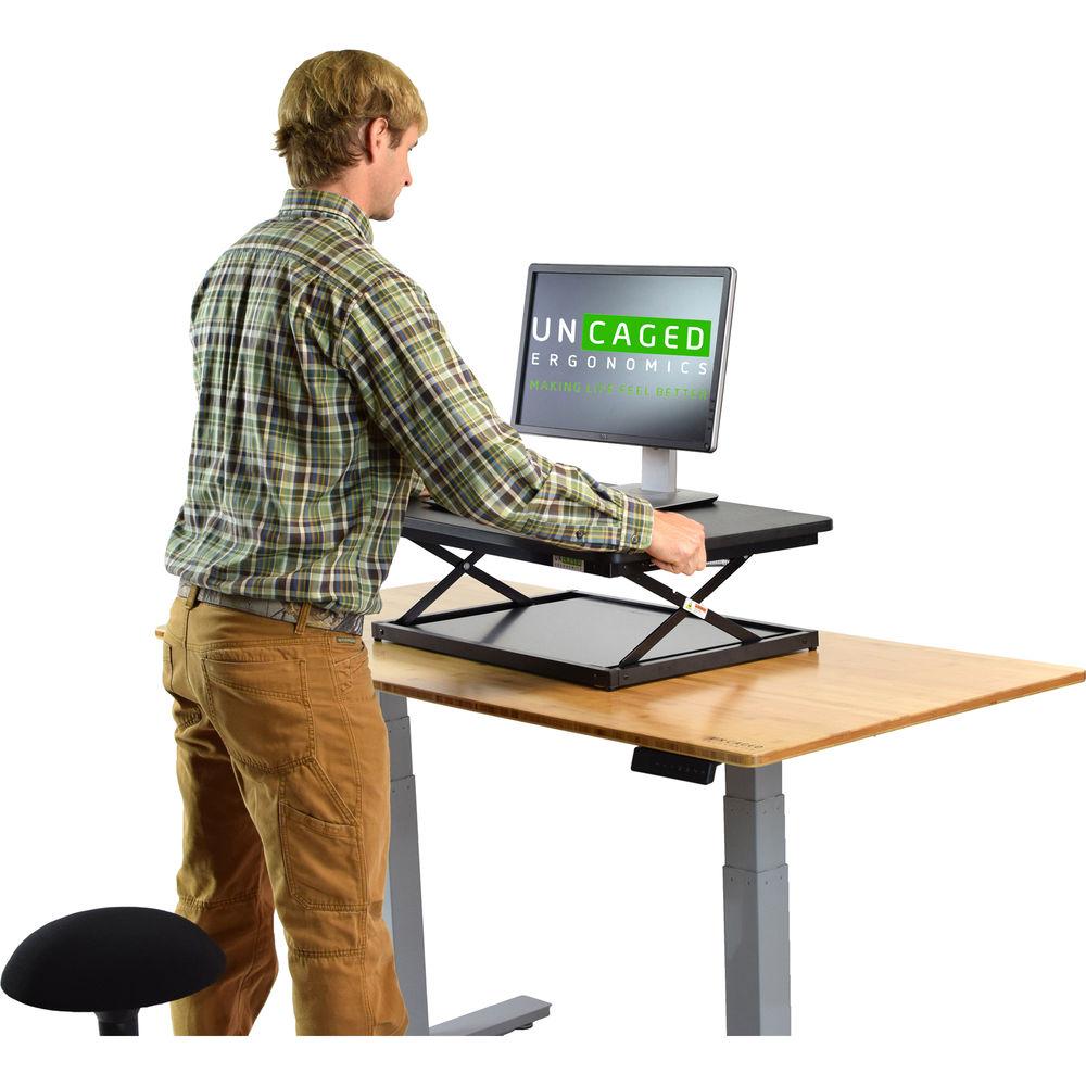 Uncaged Ergonomics Changedesk Mini Black Standing Desk