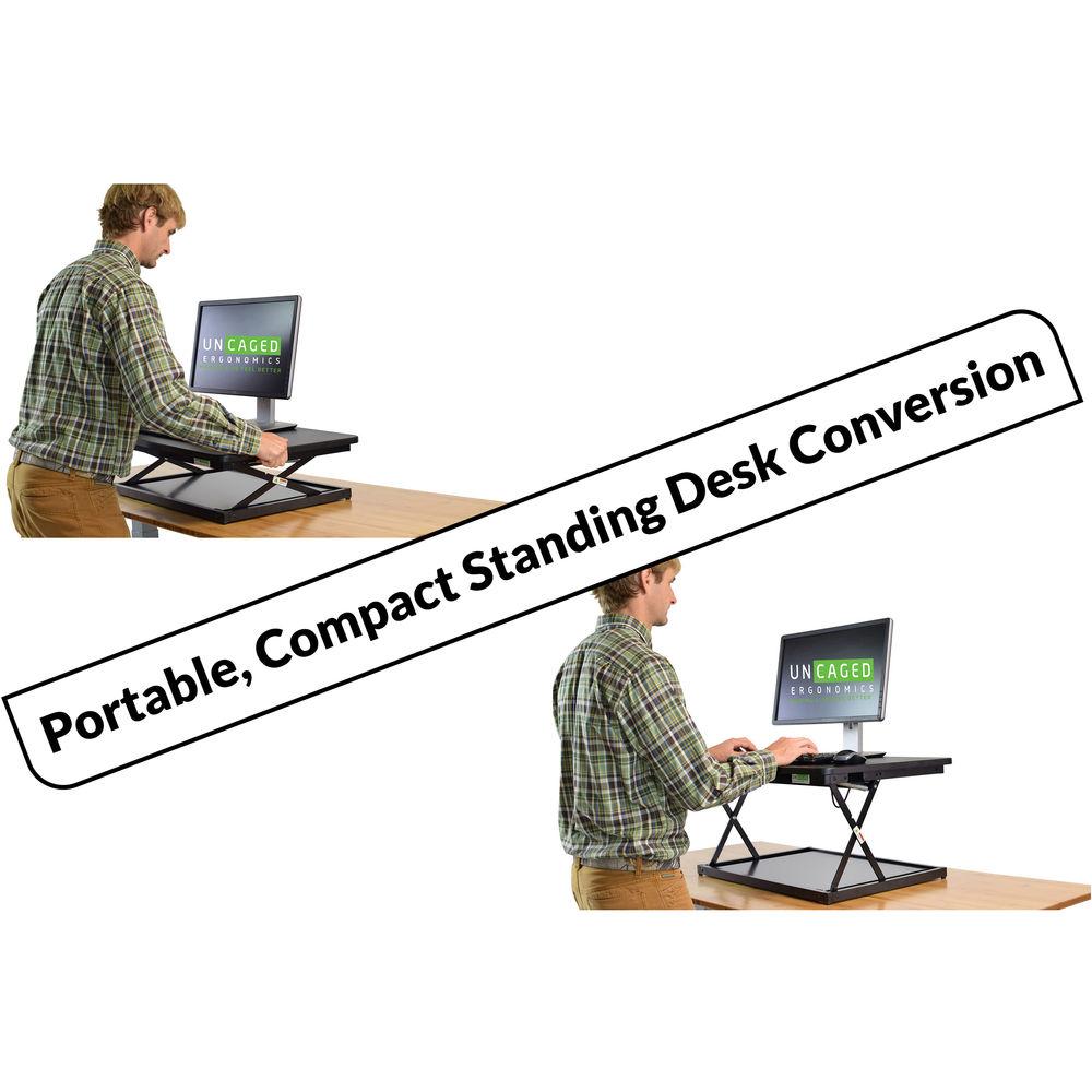 Uncaged Ergonomics Changedesk Mini Black Standing Desk