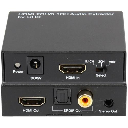 A-Neuvideo UHD 4K HDMI 2.0 Audio Extractor, A-Neuvideo, UHD, 4K, HDMI, 2.0, Audio, Extractor