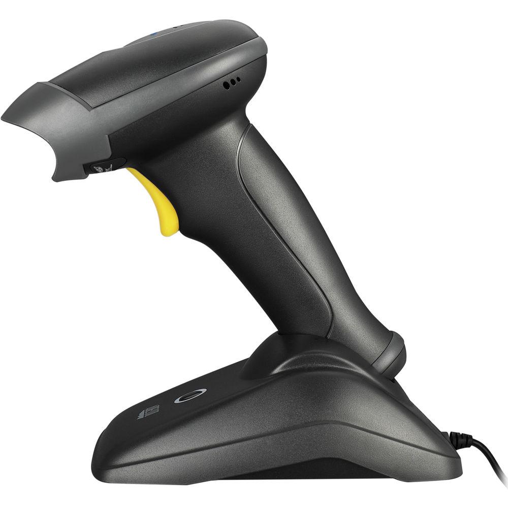 Adesso Bluetooth 2D 1D Long Range Handheld Barcode Scanner with Charging Cradle