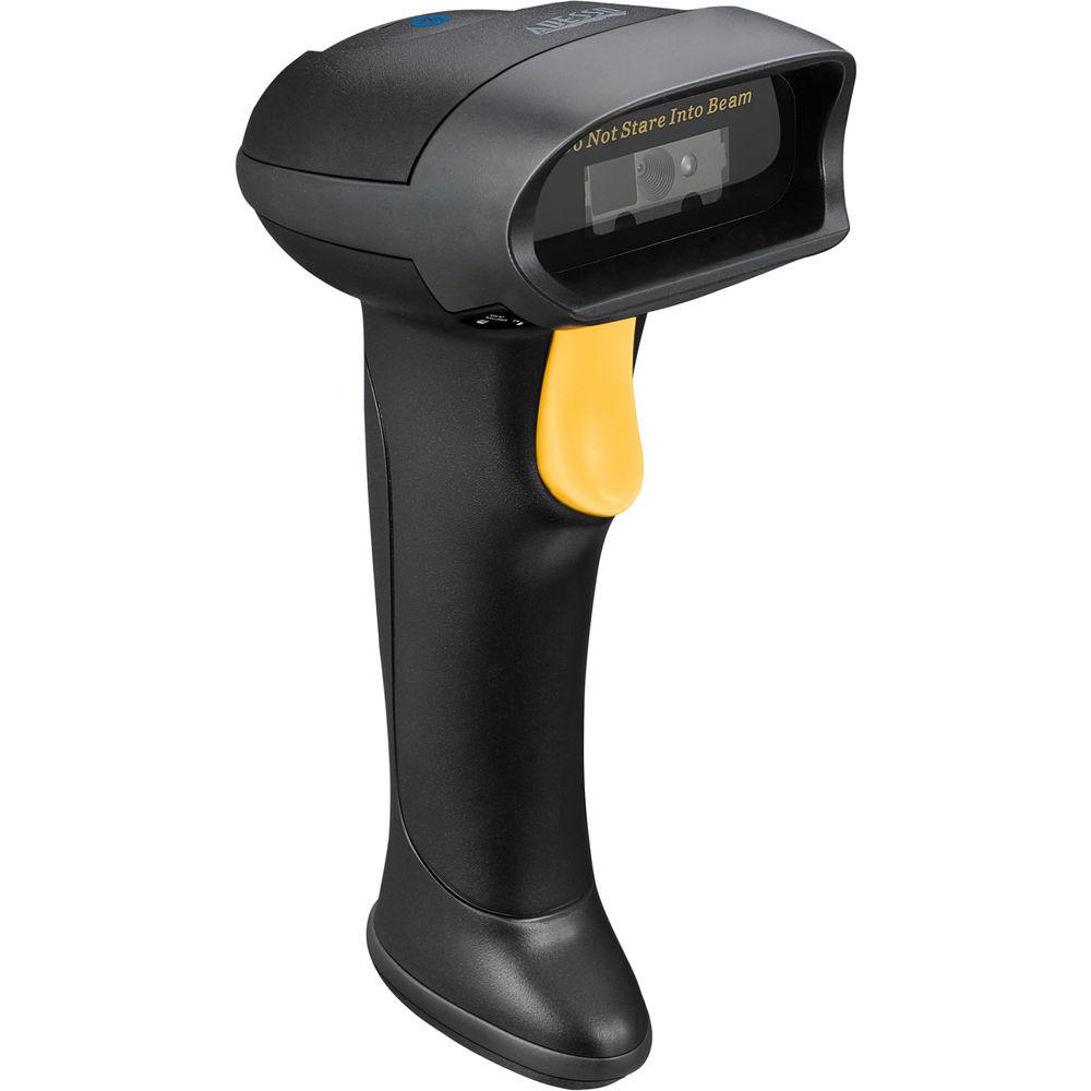 Adesso Bluetooth 2D 1D Long Range Handheld Barcode Scanner with Charging Cradle