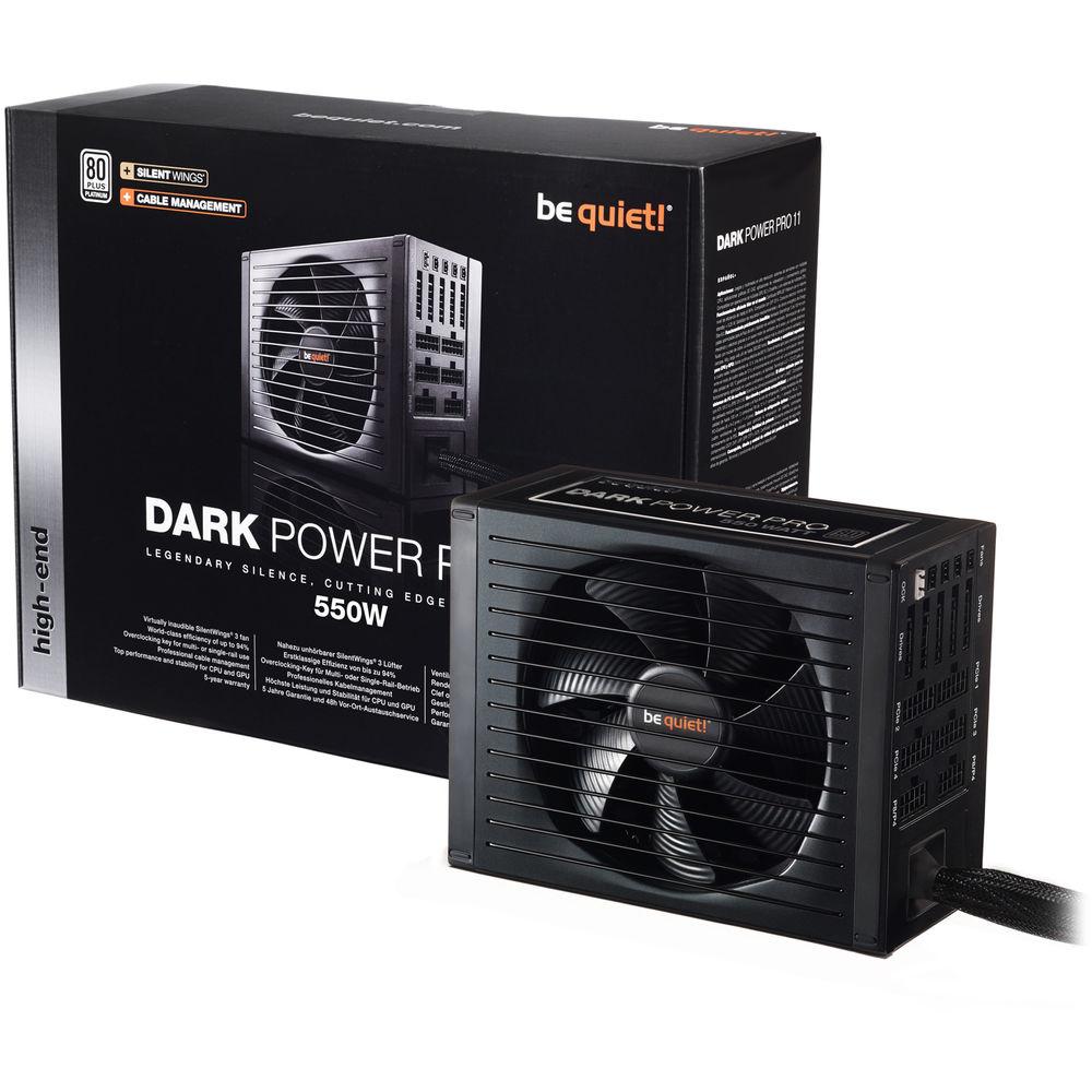 be quiet! Dark Power Pro 11 550W 80 Plus Platinum Modular Power Supply, be, quiet!, Dark, Power, Pro, 11, 550W, 80, Plus, Platinum, Modular, Power, Supply