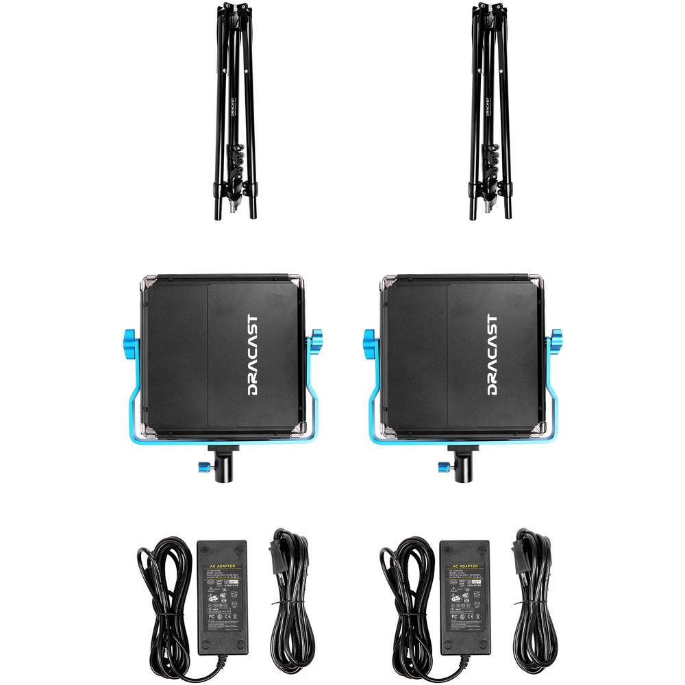 Dracast S-Series LED500 Plus Bi-Color LED 2-Light Kit with NP-F Battery Plates