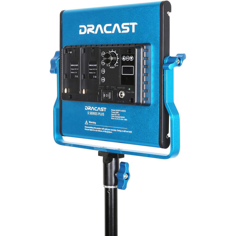 Dracast S-Series LED500 Plus Daylight LED 2-Light Kit with NP-F Battery Plates