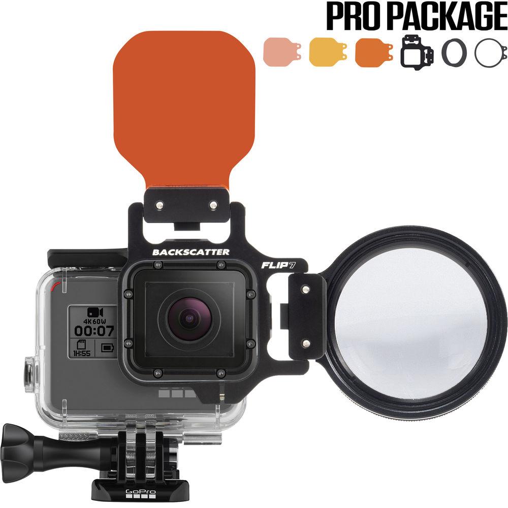 Flip Filters FLIP7 3-Filter Kit with MacroMate Mini 15 Lens for GoPro HERO Cameras