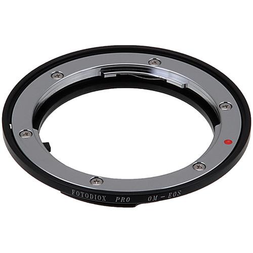 FotodioX Pro Lens Mount Adapter with Generation v10 Focus Confirmation Chip for Olympus OM-Mount Lens to Canon EF or EF-S Mount Camera
