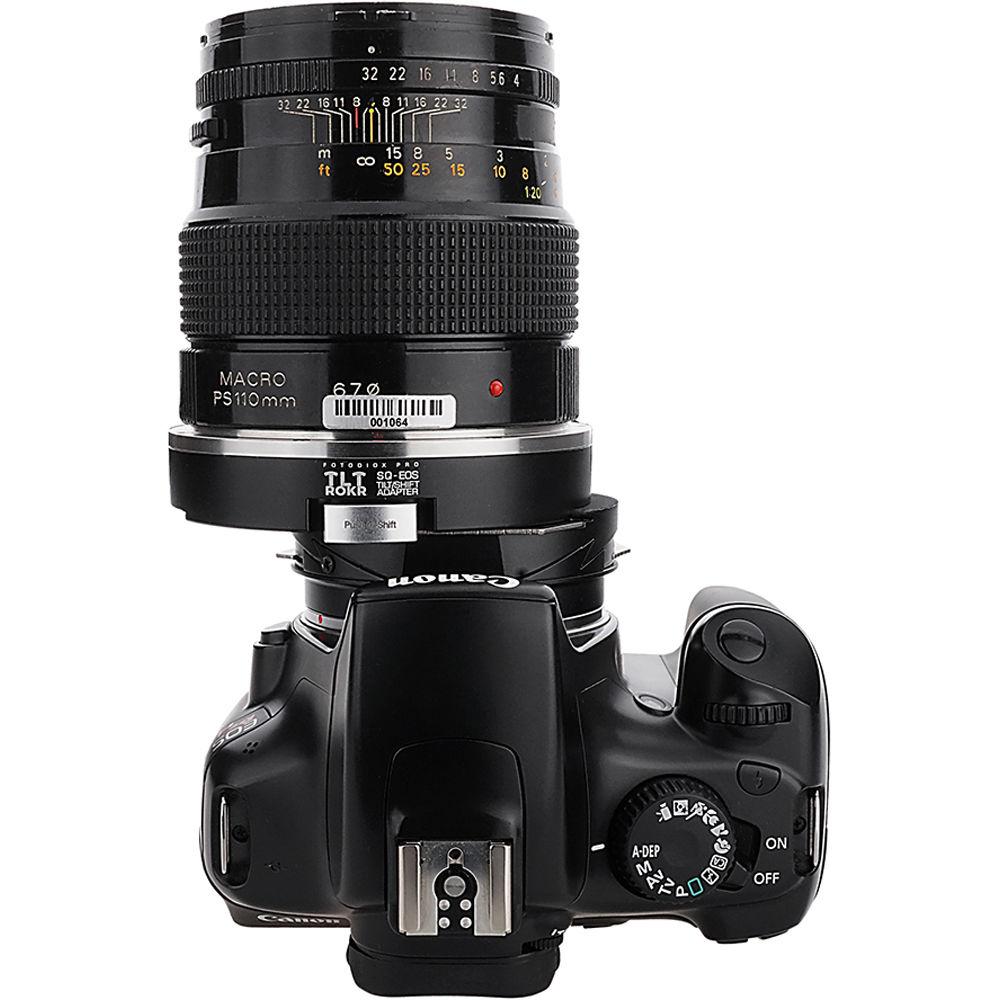 FotodioX Pro TLT ROKR Tilt Shift Lens Mount Adapter for Bronica SQ Lens to Canon EOS Camera