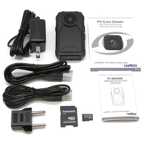 LawMate PV-50HD2W 1080p Body-Worn Pinhole Camera with Wi-Fi