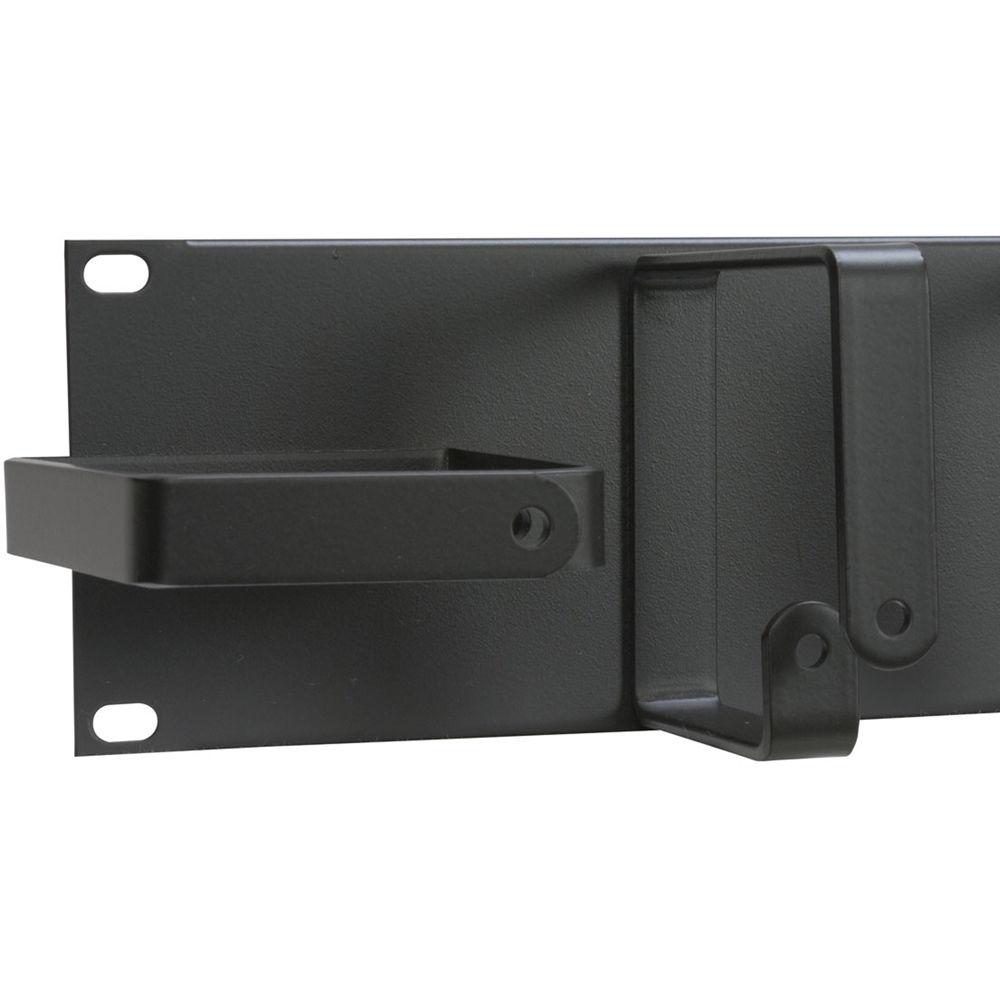 Lowell Manufacturing Cable Management Panel-2U, Horizontal Vertical D-Rings