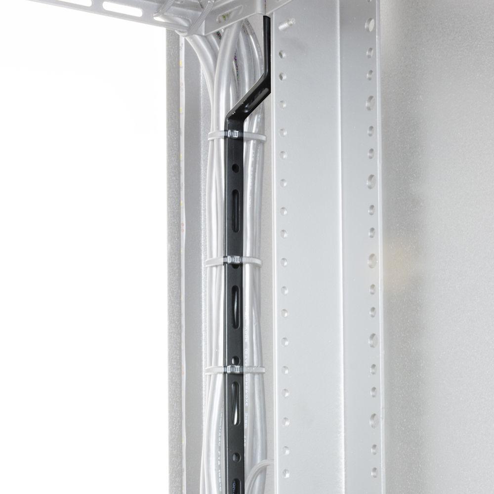 Lowell Manufacturing Cable Mgmt Flat Wire 2In Offset, Stackable, 10-Pak