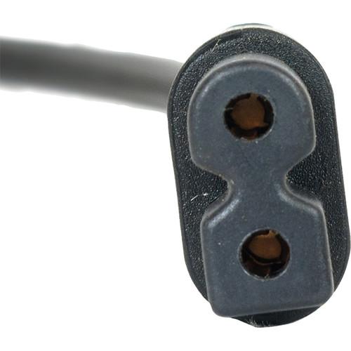 Lowell Manufacturing IEC Power Cord ,Flat Conductors for Satellite Cable - 12"