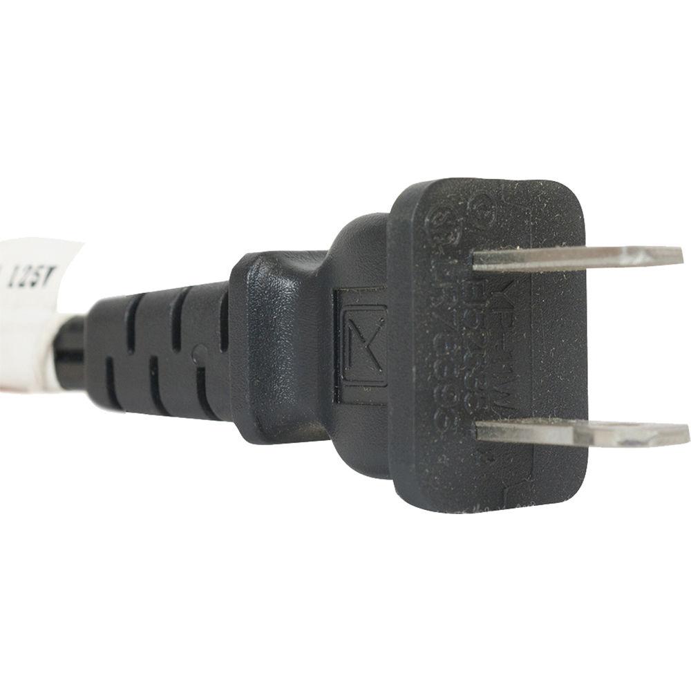 Lowell Manufacturing IEC Power Cord ,Flat Conductors for Satellite Cable - 12"