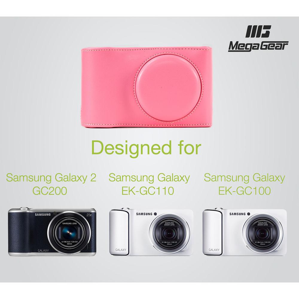 MegaGear Ever Ready PU Leather Camera Case with Strap for Samsung Galaxy Camera GC200, EK-GC110, or EK-GC100