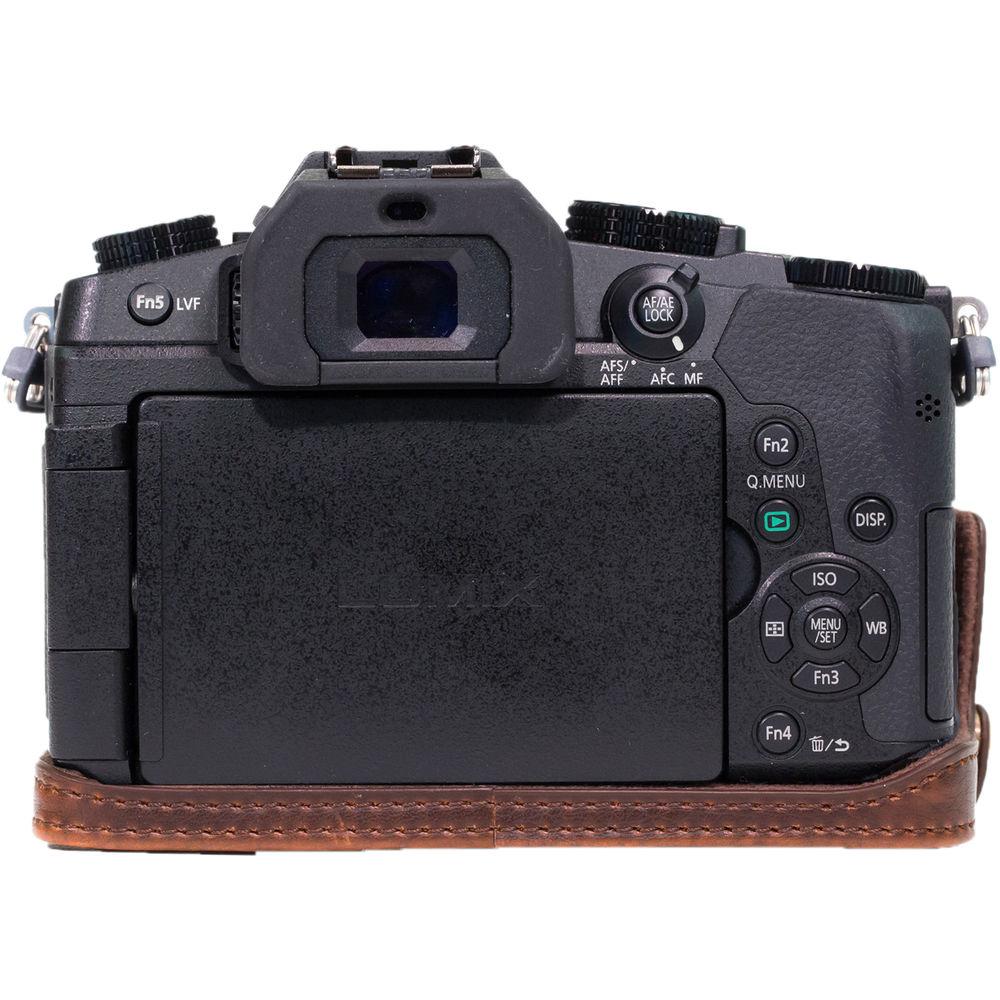MegaGear Ever Ready PU Leather Case and Strap for Panasonic Lumix DMC-G85 or G8 with 12-60mm Lens